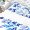 thumbnail image 4 of Designart 'Abstract Leaves Pattern' Tropical Bedding Set - Duvet Cover & Shams, 4 of 4