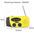thumbnail image 2 of Emergency Hand Crank Radiot, AM/FM/ Portable Weather Radio Power Bank Phone Charger, Radio for Indoor Outdoor Camping，yellow, 2 of 5