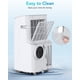 thumbnail image 5 of Aire Acondicionado Portátil 12000 BTU – 3 en 1: Refrigeración, Deshumidificador y Ventilador – 51 m² – Mando – Temporizador 24H – 3 Velocidades – Modo Sueño – Fácil Instalación – Blanco, 5 of 8