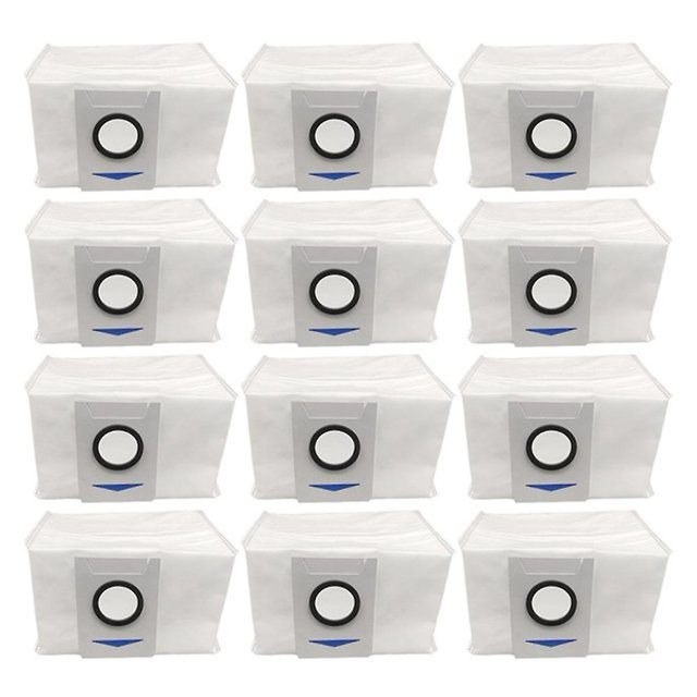 12 bolsas de polvo de vacío para Ecovacs Deebot X1 Omni Turbo robot parte Afortunado Sencillez
