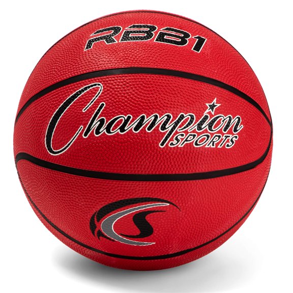 Basketball Champion Sports Rubber oficial, talla 7, roja