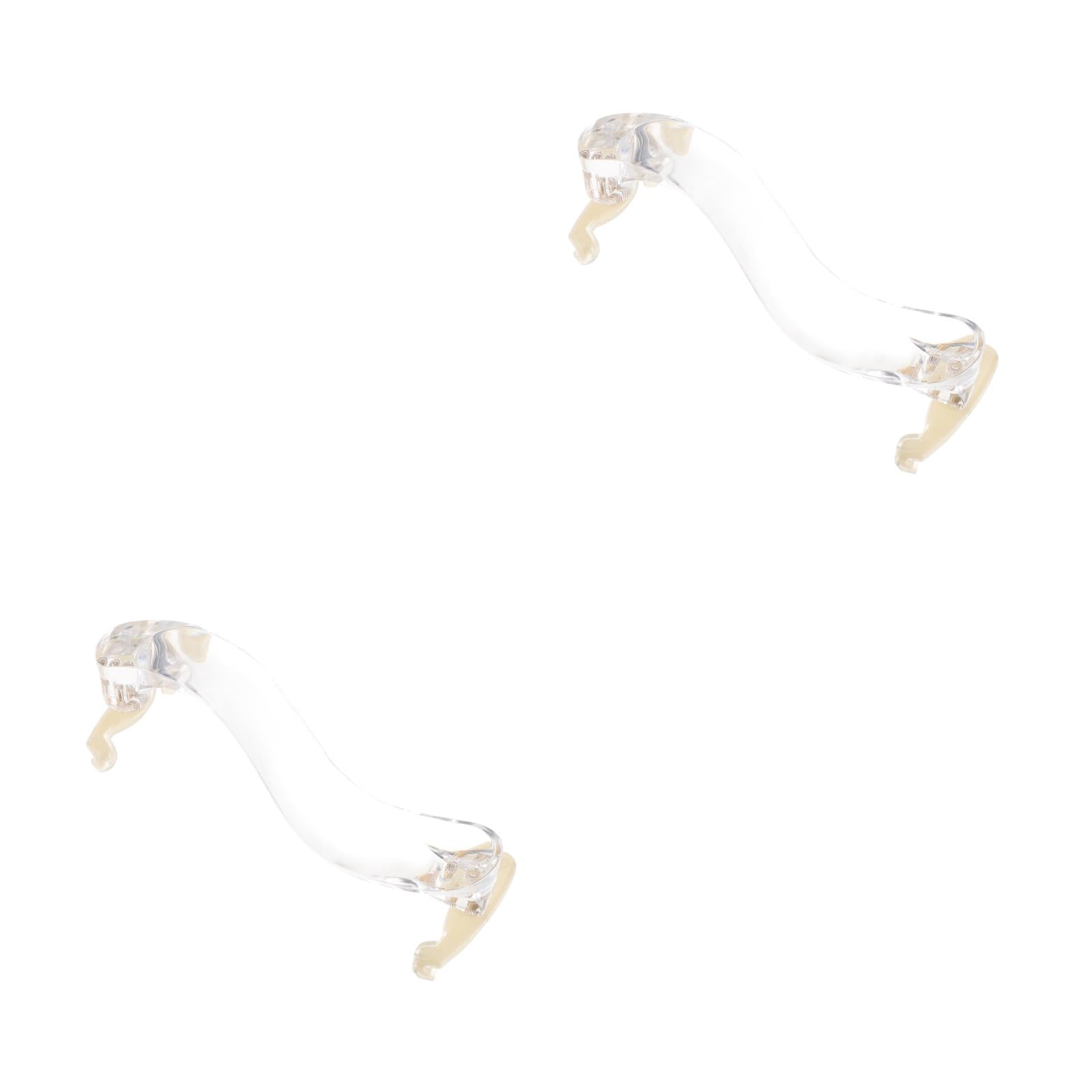 Masteelf 2-Pack Violin and Viola Shoulder Rests, Comfortable White Orchestral String Instrument Support Accessories