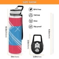 thumbnail image 3 of Artistic Geometric Patterns 1000ml Tritan Sport Bottle Straw LeakProof Food-Grade Portable Wide Handle, 3 of 7