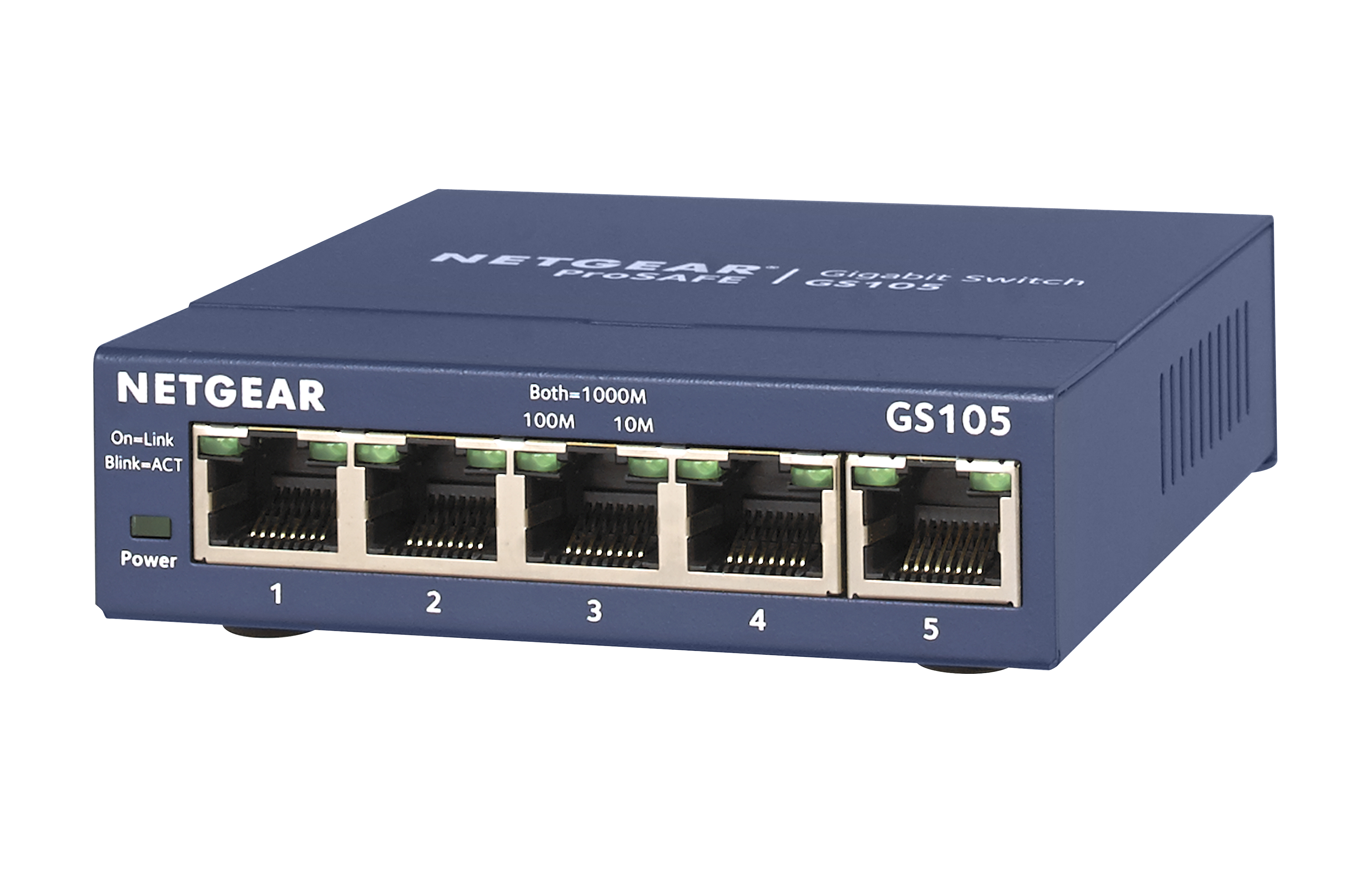 NETGEAR ProSAFE 5-port Gigabit Desktop Switch (GS105NA) - image 5 of 6