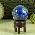 thumbnail image 3 of Reikiera Lapis Lazuli Stone Ball Natural Gemstone Sphere Reiki Crystal Healing with Ring Stand- Choose Size, 3 of 5