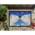 thumbnail image 3 of Polar Bears Polar Kiss by Debbie Cook Door Mat, 3 of 4