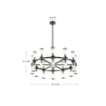 thumbnail image 5 of CH309024UBCG-Kuzco Lighting-Revolve - 24 Light Chandelier-Urban Bronze Finish, 5 of 7