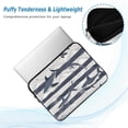 thumbnail image 2 of FORMRS 15"-15.6" Laptop Sleeve Protective Case Soft Carrying Quilted Computer Bag Cover, Light Sharks, 2 of 7