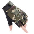 thumbnail image 2 of harmtty 1 Pair Kids Outdoor Riding Non-slip Breathable Protective Half-finger Gloves,Camouflage, 2 of 8