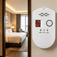 thumbnail image 5 of GJX Plug-In Digital Natural Gas Detector High Sensitive Home Alarm Combustible Leak Monitor for Kitchen Bathroom Garage Safety Protection Early Warning System Easy Install Home Security, 5 of 7