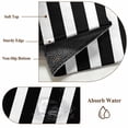thumbnail image 6 of Black Striped Round Area Rug 4 FT, Non Slip Indoor Outdoor Rug, Modern Farmhouse Black and White Stripes Washable Soft Circular Carpet Non-Shedding Floor Mat for Coffee Table Nursery Foyer Balcony, 6 of 8