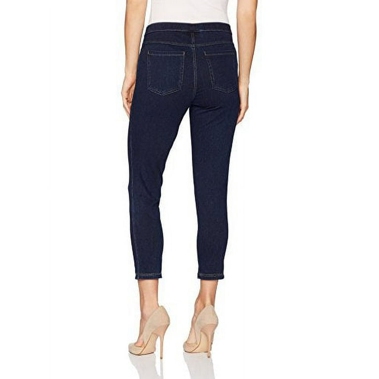 No nonsense Women's Classic Denim Indigo Capri Legging, Dark Denim