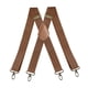 thumbnail image 5 of Tirantes para hombre de 3,5 cm de ancho y 3,5 cm de alto con forma de X, correas elásticas ajustables y resistentes. marrón, 5 of 9