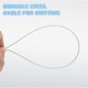 thumbnail image 3 of Aguja de tejer circular de bambú y cable de acero Uxcell tamaño US 5 (3.75mm) de 16 pulgadas para proyectos hechos a mano, 3 of 7