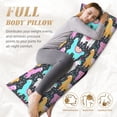 thumbnail image 3 of KLL Ultra Soft Microfiber Body Pillow Cover/Pillowcases 20"x54" with Hidden Zipper Closure-Colorful Alpaca, 3 of 5