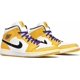 thumbnail image 5 of Ni - ke Air Jordan 1 Mid Men's Lakers 852542-700 Size 12 New W/Box, 5 of 5