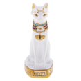 thumbnail image 3 of Ancient Goddess Cat Pharaoh Figurine Statue Decoration White, 3 of 10