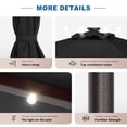 thumbnail image 6 of CHYVARY 10 x 6.5ft LED Outdoor Patio Umbrella Rectangular Market Outside Table Umbrella for Deck, Poolside and Yard, Black, 6 of 9
