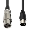 thumbnail image 3 of YIEMEEN 5P to 3Pin Adapter Cable Large DIN 5Pin Male To 3Pin Male/Female Extended Cord, 3 of 11