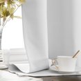 thumbnail image 3 of EcoNesxp For low basement windows 34 xx white cascading curtains wide, 3 of 5