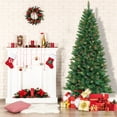 thumbnail image 6 of Jeco 7' Pre-Lit Artificial Christmas Tree, 350 Multi-Color Lights, Metal Stand, 6 of 8