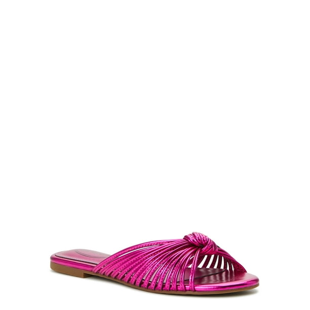 Scoop Women's Strappy Knot Slide Sandals - Walmart.com
