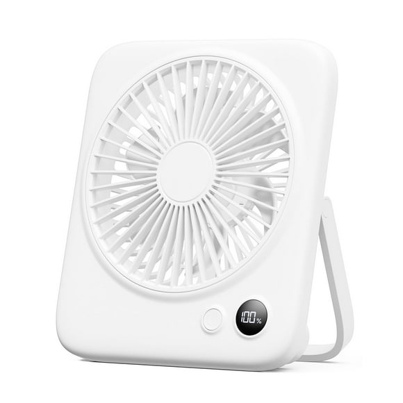 Ventilador de escritorio Otlonpe, pequeño, 6,5 pulgadas, 4000 mAh, recargable