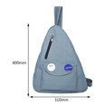 thumbnail image 4 of Bolsa De Pecho Bolsa de pecho de mezclilla correa ajustable de viaje moda suave portátil para hombres mujeres Likrtyny Para Estrenar, 4 of 9