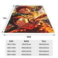thumbnail image 6 of Hunter X Hunter Cartoon Printing Throw Blanket, All Seasons Flannel Fleece Blanket, Soft & Warm Plush Blankets for Couch Sofa Bed Camping Travel, 40"x30", 6 of 9