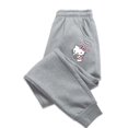 thumbnail image 1 of Pantalones con estampado de dibujos animados de Hello Kitty para niñas, ropa de calle de alta calidad, dos tonos, otoño e invierno, Sanrio, 1 of 3