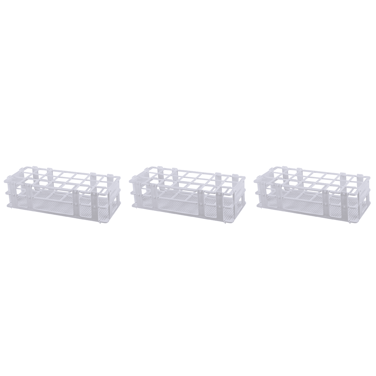PP Plastic Test Tube Rack Holder 21 Holes Yellow For 30mm Test Tubes - View #7