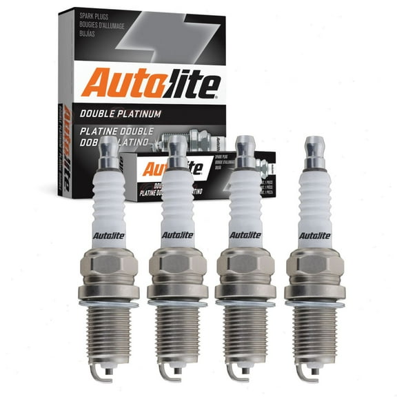 4 pc Autolite APP3926 Double Platinum Spark Plugs for 2685 41-603 AGSP52C Ignition Wire Secondary Fits select: 1988-1991 CHEVROLET CORVETTE, 1991-2002 SATURN SL1