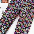 thumbnail image 5 of URMAGIC Toddler Little Kid Girls Shiny Mermaid PU Leather Leggings Fleece Lined Warm Tight Pants, 5 of 6