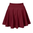 thumbnail image 5 of Women Fashion Casual Short Style Solid Half Skirt Glare Sun Skirt Pleated Pocket Skirt Pencil Skirts for Women Knee Length Linen Skirt Side Slit Skirt Crib Skirt Boy under Skirt Fluff Leather Skirts, 5 of 7