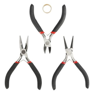 WorkPro 5 Pieces Jewelry Pliers, Jewelry Tools Includes 6 in 1 Wire Loop Pliers, Nylon Nose Pliers, Bent Nose Pliers for Jewelry Making, Pointed