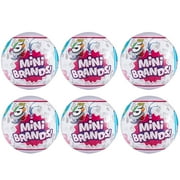 5 Surprise Mini Brands Capsule 6pk Series 1 Miniature Shopping Grocery Toy Zuru