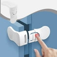 thumbnail image 1 of Fiudx Cerradura de Seguridad para Bebés, Fácil de Instalar, con Diseño Antipinzamiento, Ajustable para Puerta de Refrigerador y Gabinete, Solución Multiusos para La Seguridad Del Hogar, Tamaño Compac, 1 of 6