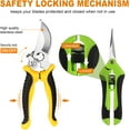 thumbnail image 5 of 2 Pack Gardening Shears - Stainless Steel Pruning Shears Set with Storage Bag, Sharp Garden Scissors for Trimming Plants Flowers Branches, Ergonomic Hand Pruners Clippers Tools, 5 of 8