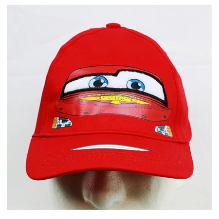 Baseball Cap - Disney - Cars McQueen Face Red (Youth/Kids) New