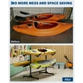 thumbnail image 3 of Mescukay Freestanding Kayak Storage Rack for 4 Kayaks, Kayak Racks for Outdoor Storage with Movable Wheels, Kayak Stand Heavy Duty Storage for Canoe, SUP and Surfboard, 3 of 8