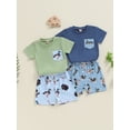 thumbnail image 3 of BemeyourBBs Toddler Baby Boy Girl Duck Outfit Short Sleeve Embroidery Mallard Duck Goose T-shirt Shorts Set Cute Infant Summer Clothes, 3 of 9