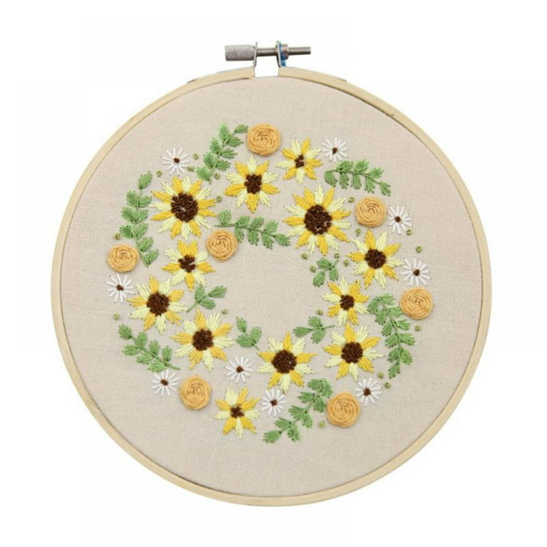 Embroidery Starter Kit Hand-Made Cross Stitch Kit with Pattern and Instructions Full Range of Embroidery Kits Embroidery Hoops DIY Embroidery Crafts