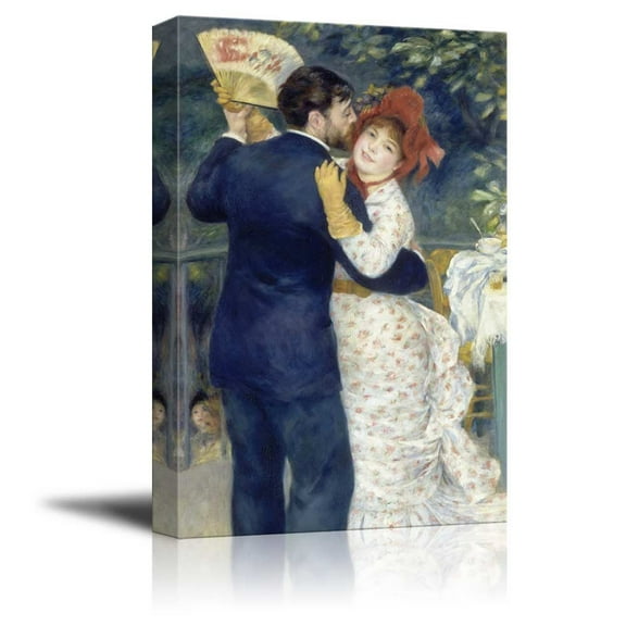 wall26 - Country Dance by Pierre Auguste Renoir - Canvas Print Wall Art Famous Painting Reproduction - 12" x 18"
