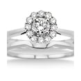 thumbnail image 2 of 0.50 carat Bridal set Halo with Round Cut diamond in 10k White Gold, 2 of 2