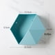 thumbnail image 3 of Inteprter Caja de almacenamiento multifuncional nórdica, soporte de pared Hexagonal, soporte geométrico, organizador colgante, soporte, Almacenamiento y organización del hogar Azul, 3 of 6