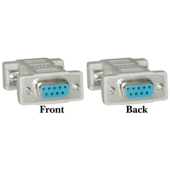 Null Modem Adapter, DB9 Female to DB9 Female