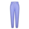 thumbnail image 4 of Womens Joggers with Pockets, Drawstring Sweatpants, High Waisted Pajama Bottom Jogger Pants Loungewear, 4 of 7