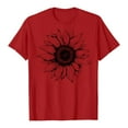 thumbnail image 5 of Sgkm T Shirts For Women Sunflower Graphic Tees Shirts Casual Cute Short Sleeve Tops, 5 of 7