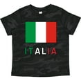 thumbnail image 3 of Inktastic Italy Flag & Italia Black Border Boys or Girls Toddler T-Shirt, 3 of 5