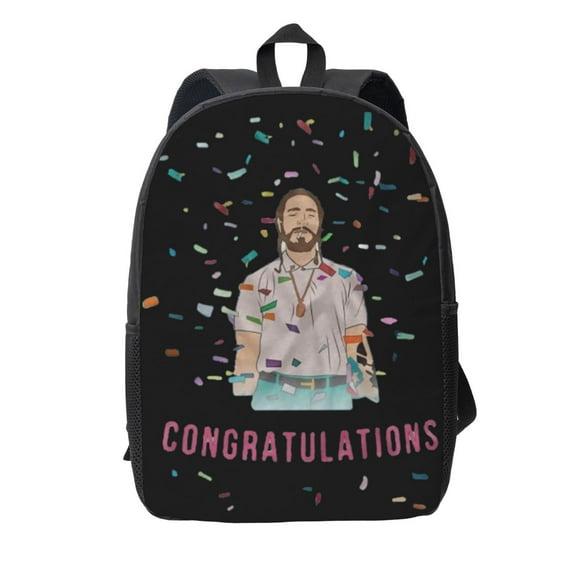 Hipster Post Malone Backpack Simple Lightweight Backpack Fashion Travel Backpack Laptop Backpack 17 Inch